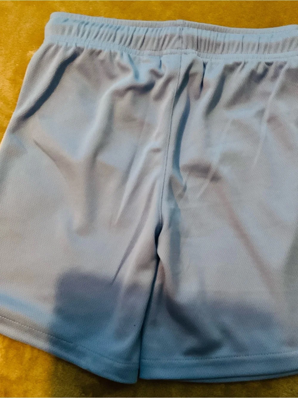The Children's Place Light Blue Kids Athletic Shorts with White Pipping